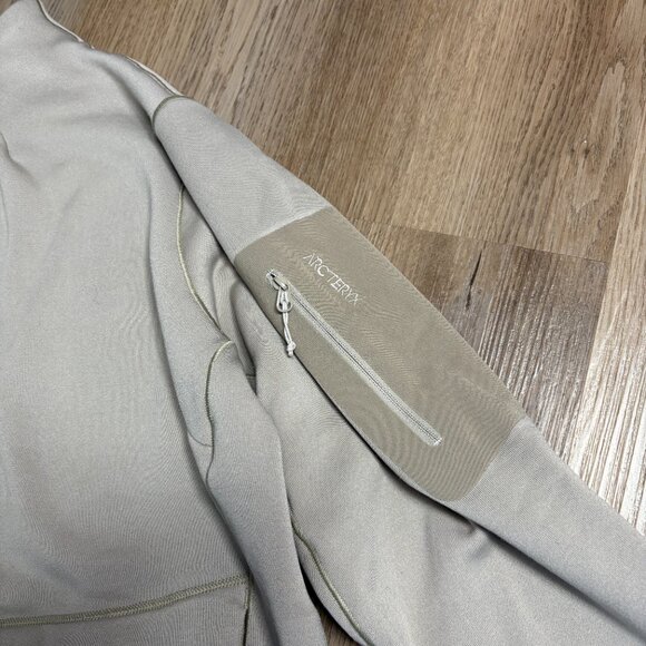 Arc’teryx women's Rho AR Mock Neck Pullover fleece beige size M medium Polartec - Picture 6 of 10